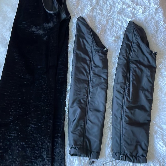 DIVINA Faux Persian Lamb Jacket Black Zip Jacket Size 8 - Picture 12 of 14